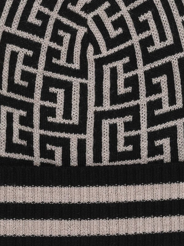 Balmain: ニットキャップ online - ビーニー帽 - ベージュ