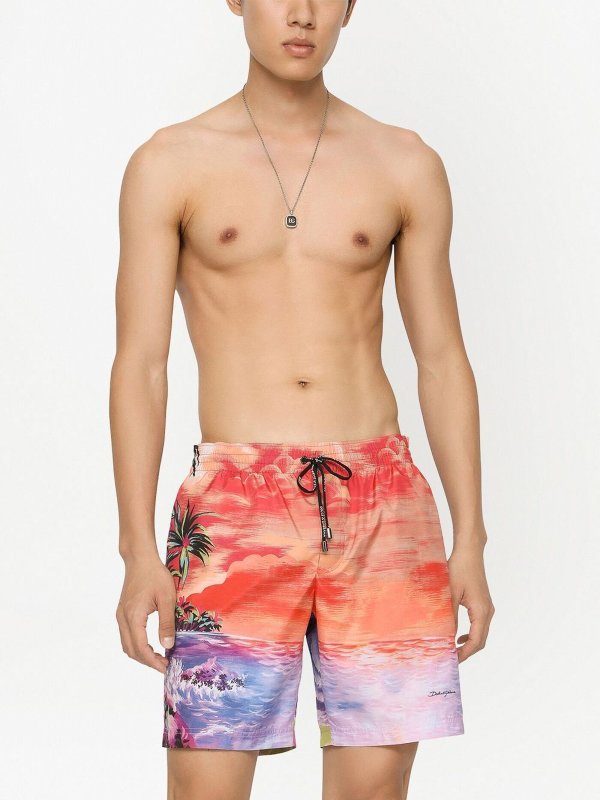 iKRIX DOLCE & GABBANA: Swim shorts & swimming trunks - Beach-print swim shorts