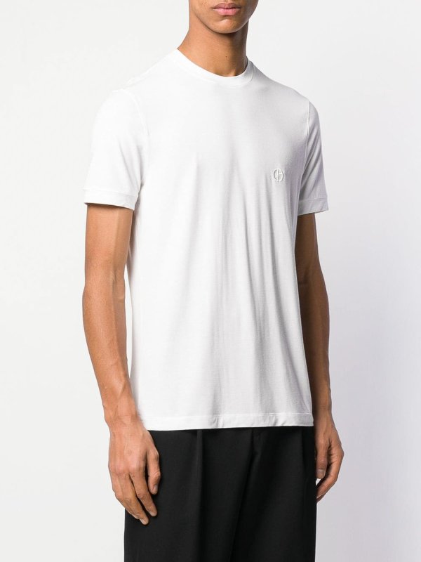 iKRIX GIORGIO ARMANI: t-shirts - White slim fit Tee