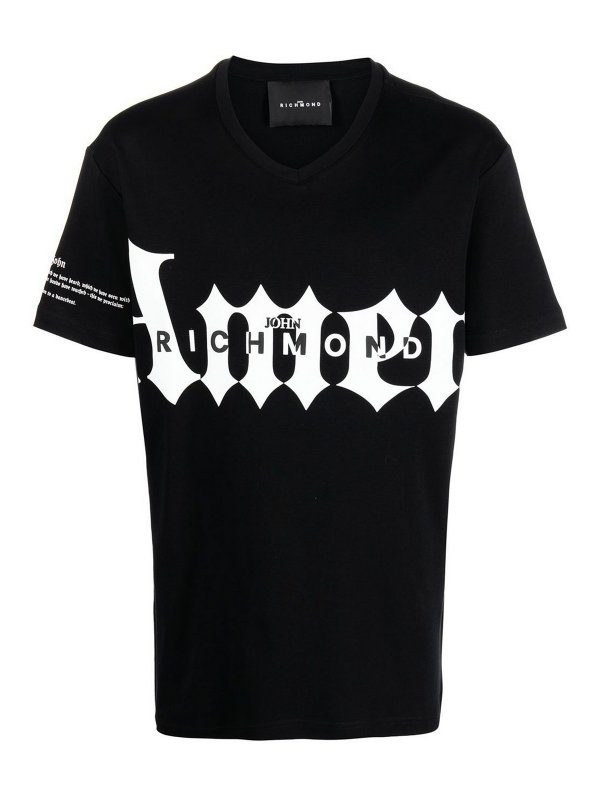 JOHN RICHMOND: t-shirts - Logo-print Tee