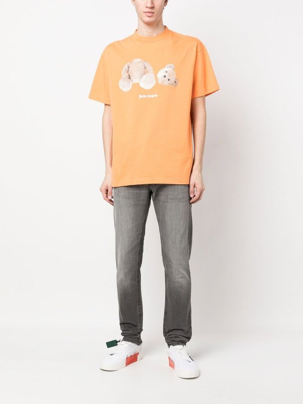 Palm Angels: T-shirts online - T-Shirt - Orange