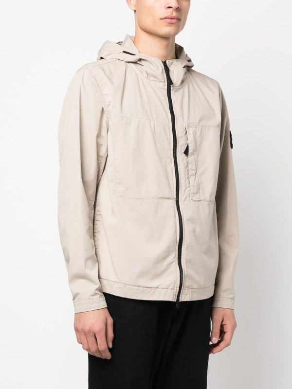 iKRIX STONE ISLAND: casual jackets - Compass-patch lightweight jacket