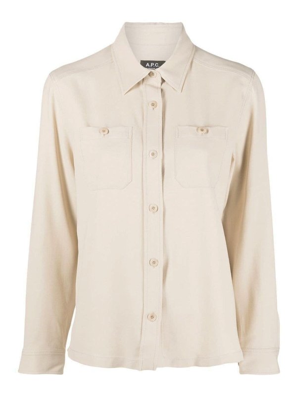 A.P.C.: shirts - Wool blend shirt