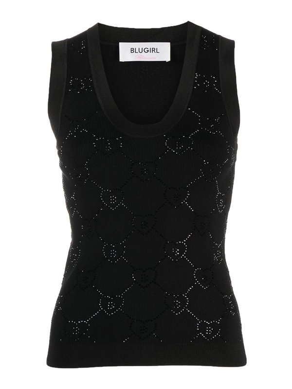 BLUGIRL: Chalecos - Chaleco - Negro