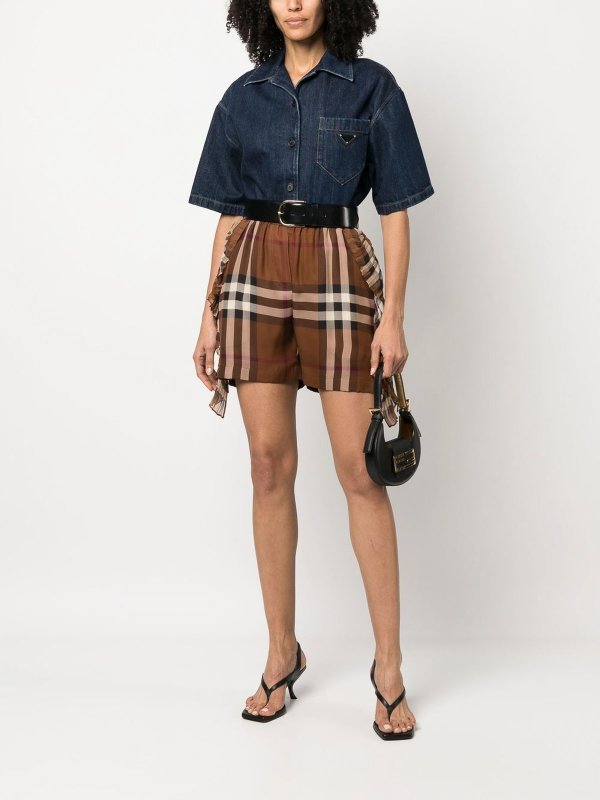 Burberry shorts hot sale womens