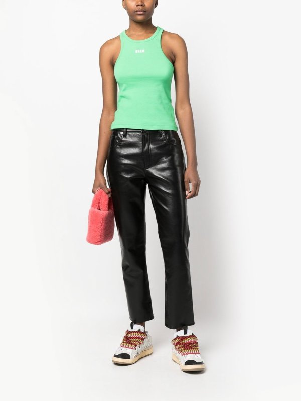 m.s.g.m.: Tops y camisetas sin mangas online - Top - Verde Claro