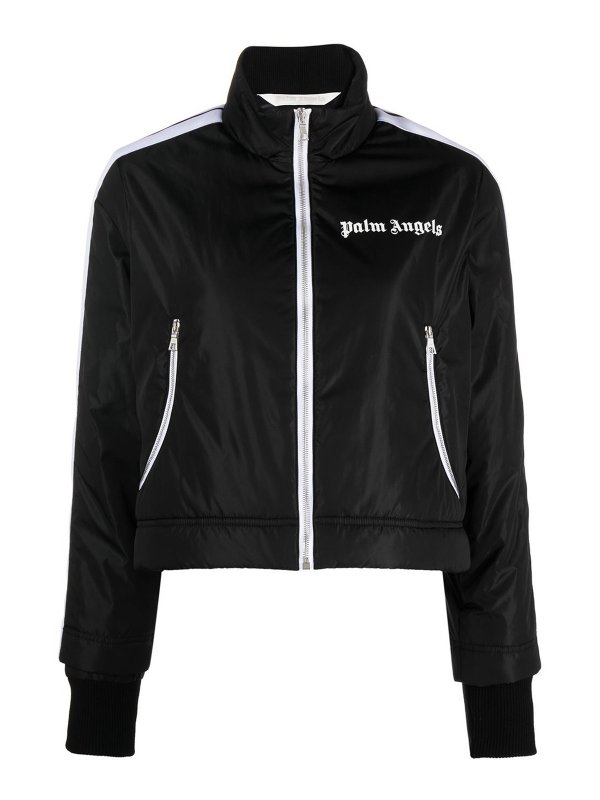 Palm Angels: padded jackets - Lightweight cropped bomber jacket