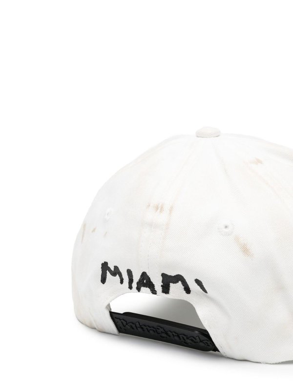 Palm Angels: hats & caps online - Printed logo cap