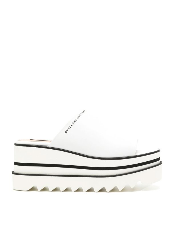 STELLA McCARTNEY: Sandalias - Chinelas - Blanco