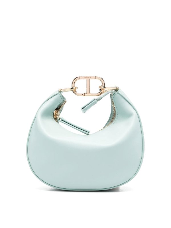 TWINSET: Schultertaschen - Schultertasche - Hellblau