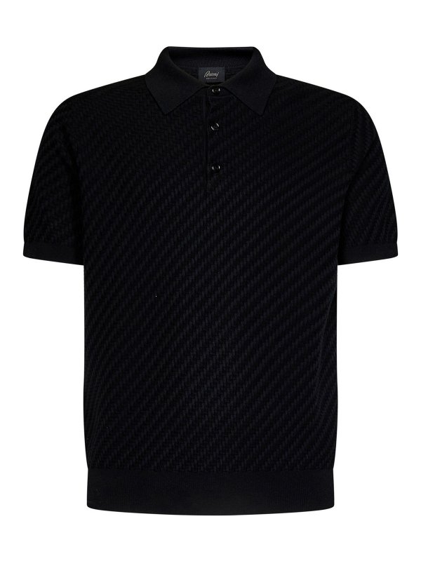 BRIONI: Col roulé & Col polo - Pull Col Roulé - Noir