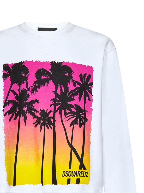 iKRIX DSQUARED2: Sweatshirts & Sweaters - Graphic printed cotton hoodie