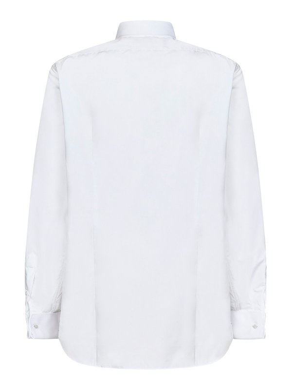 LARDINI: camicie online - Camicia in cotone con abbottonatura parziale