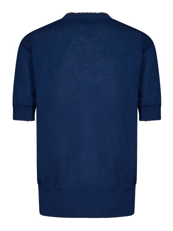 Maison Margiela: Pull col rond online - Pull Col Rond - Bleu