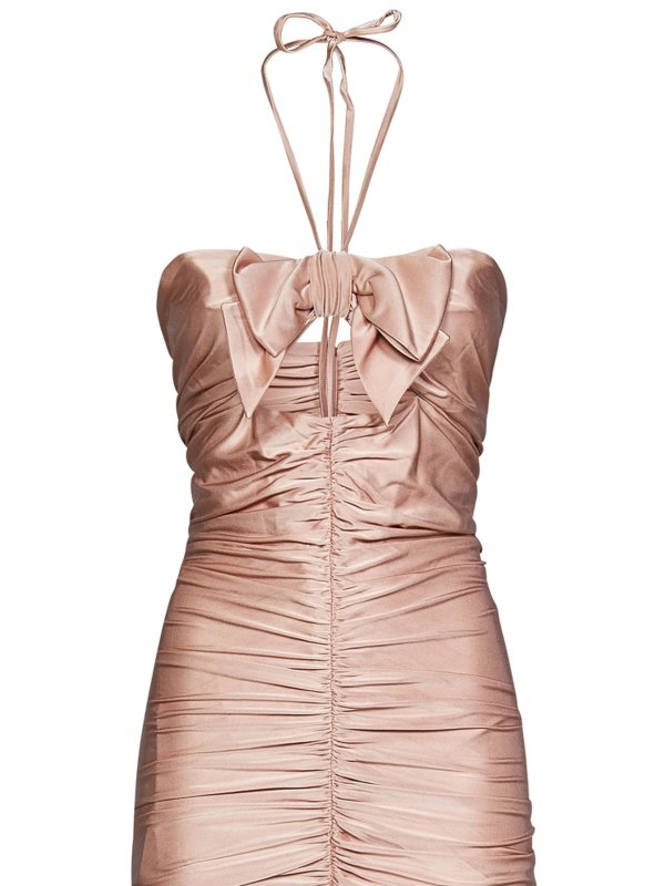 brown corduroy mini dress GANNI Stretch Corduroy Mini Dress