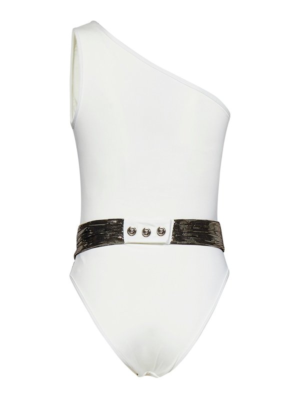 Balmain: Badeanzüge online - Badeanzug - Weiß