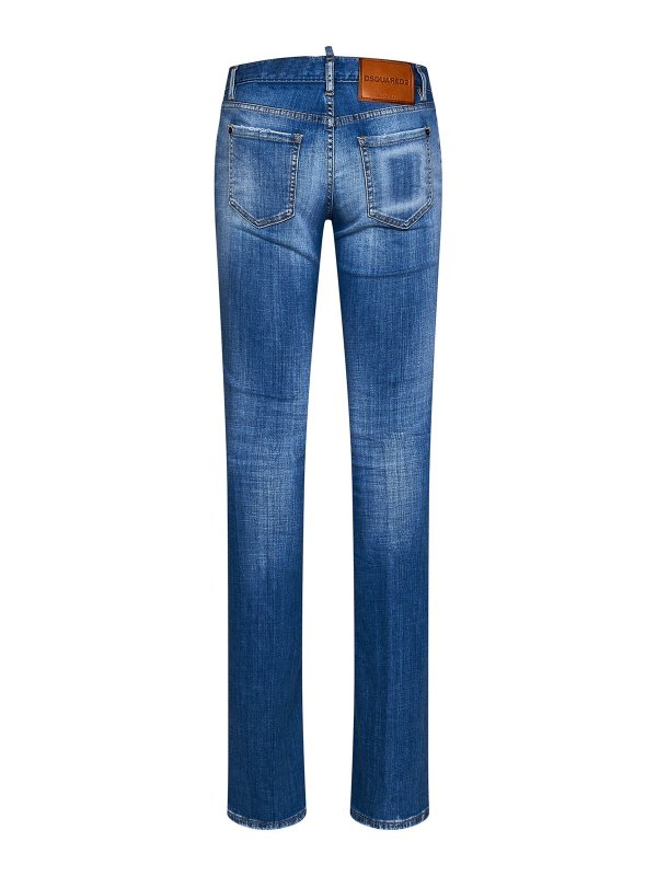 DSQUARED2: Jeans pitillos online - Vaqueros Pitillos - Azul