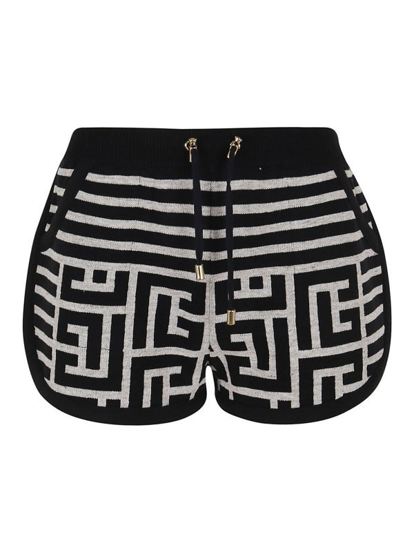 Balmain: Shorts - Shorts - Negro