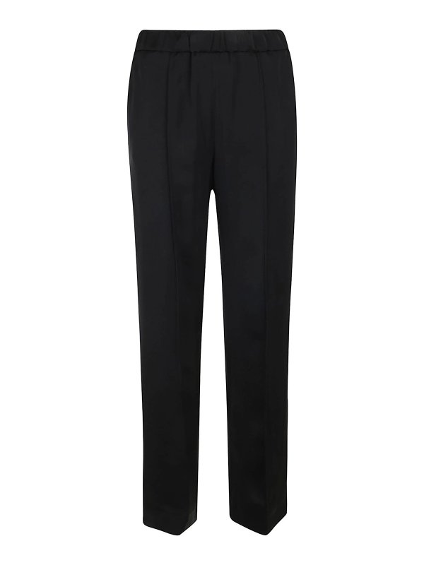 JIL SANDER: カジュアルトラウザー - カジュアルパンツ - 黒