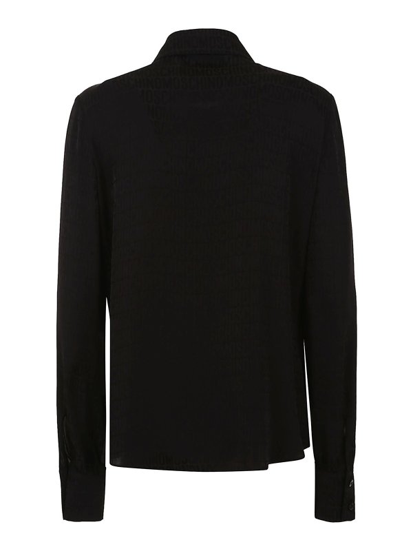 MOSCHINO: shirts online - Viscose shirt with hidden buttons