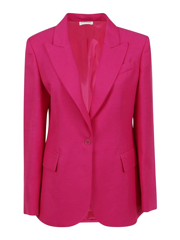 P.A.R.O.S.H.: blazers - Single-breasted fuchsia blazer