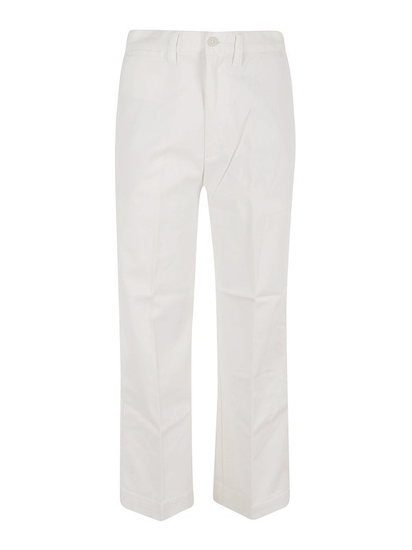 POLO RALPH LAUREN: casual trousers - Cotton straight leg trousers