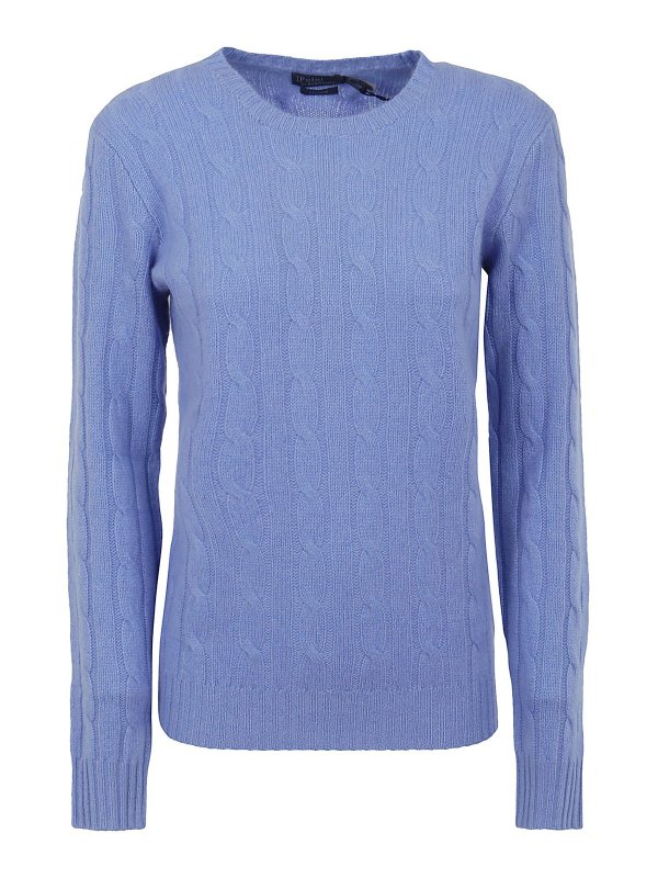 POLO RALPH LAUREN: クルーネック - クルーネック - ブルー