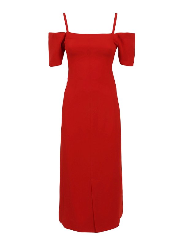 VICTORIA BECKHAM: マキシドレス - マキシドレス - 赤