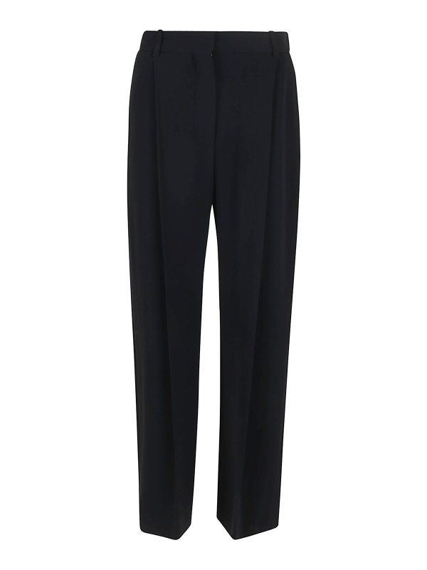 VICTORIA BECKHAM: Tailored & Formal trousers - Pleated tailored strraight leg pants