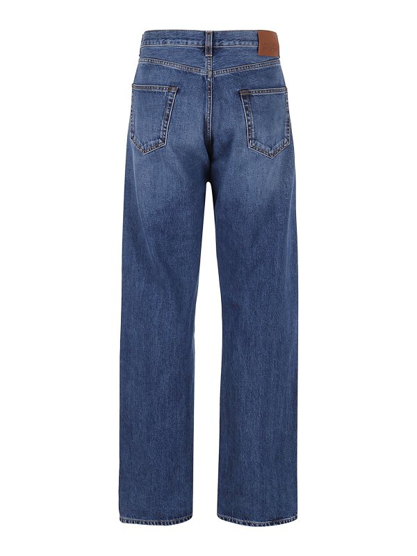 ALEXANDER MCQUEEN: straight leg jeans online - Faded straight leg jeans
