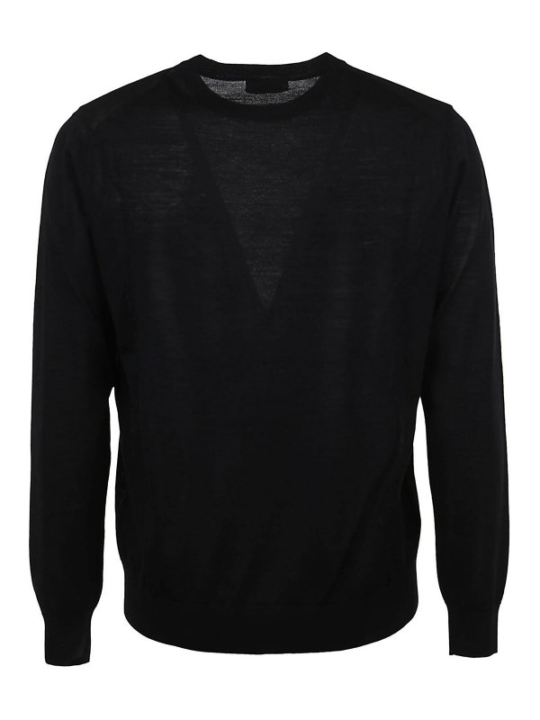 BALLANTYNE: Strickpullover mit Rundhalsausschnitt online - Rundhalspullover - Schwarz