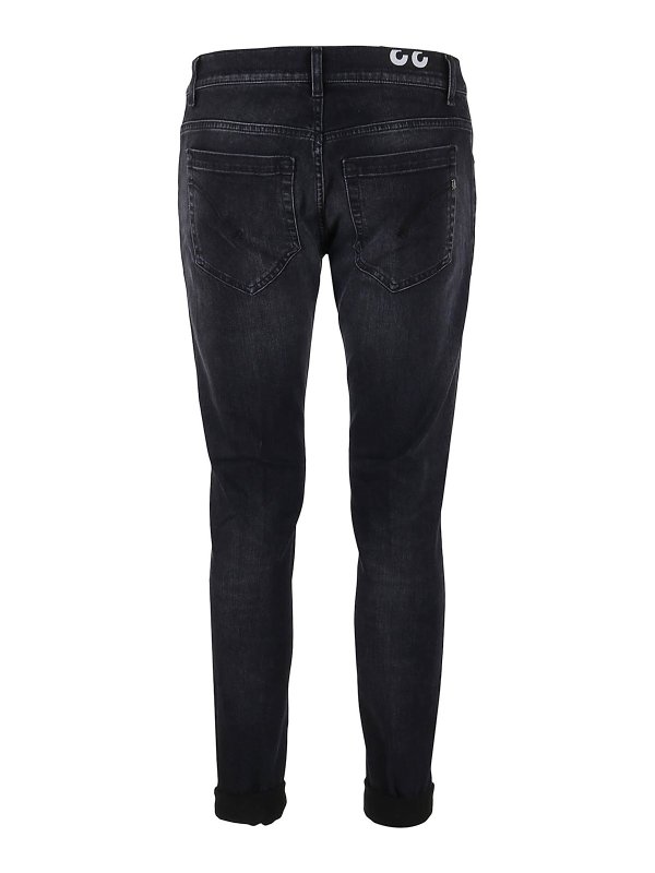 DONDUP: straight leg jeans online - Straigh leg cotton jeans with turn ups