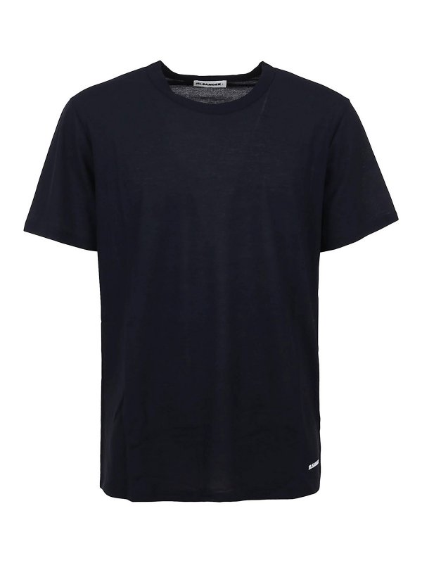 JIL SANDER: Tシャツ - Tシャツ - ダークブルー