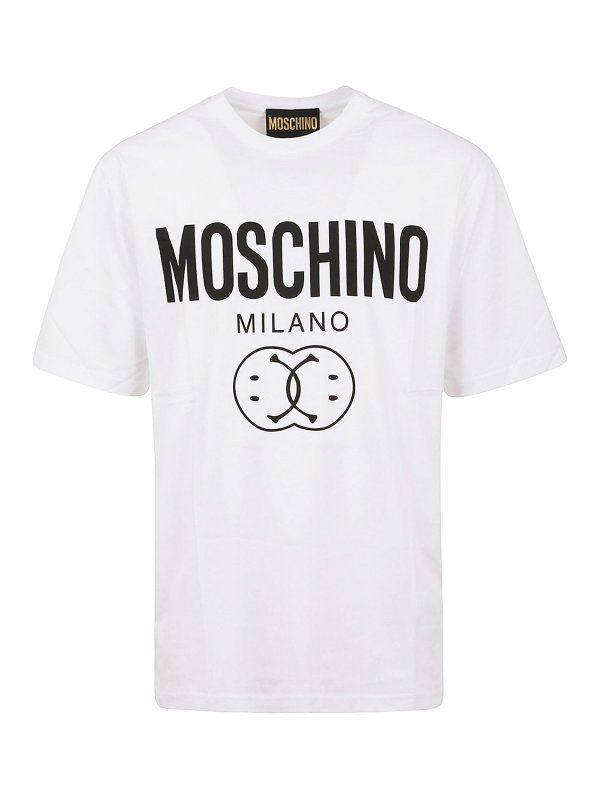 MOSCHINO: T-shirts - T-Shirt - Weiß