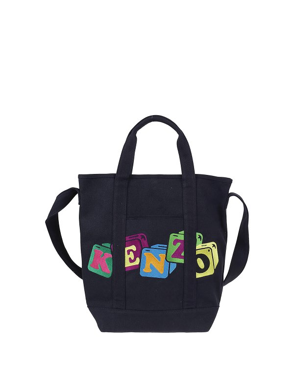 KENZO: totes bags - Printed cotton tote