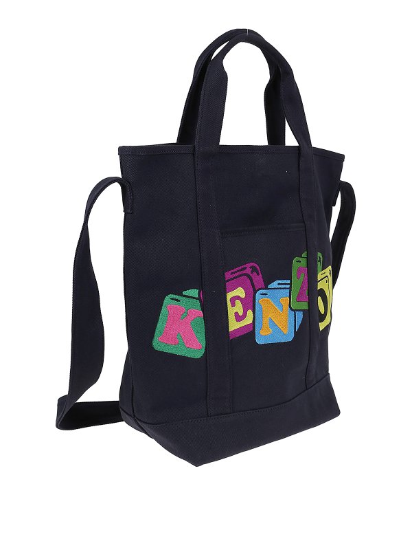 KENZO: totes bags online - Printed cotton tote