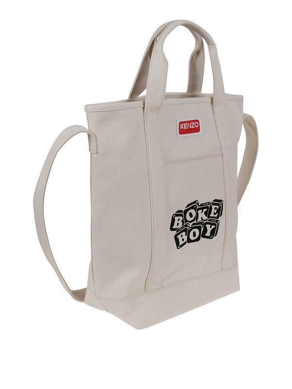 KENZO: totes bags online - Printed cotton tote