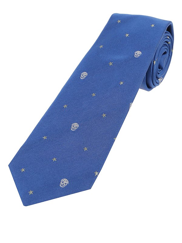 ALEXANDER MCQUEEN: Corbatas y pajaritas - Corbata - Azul Claro