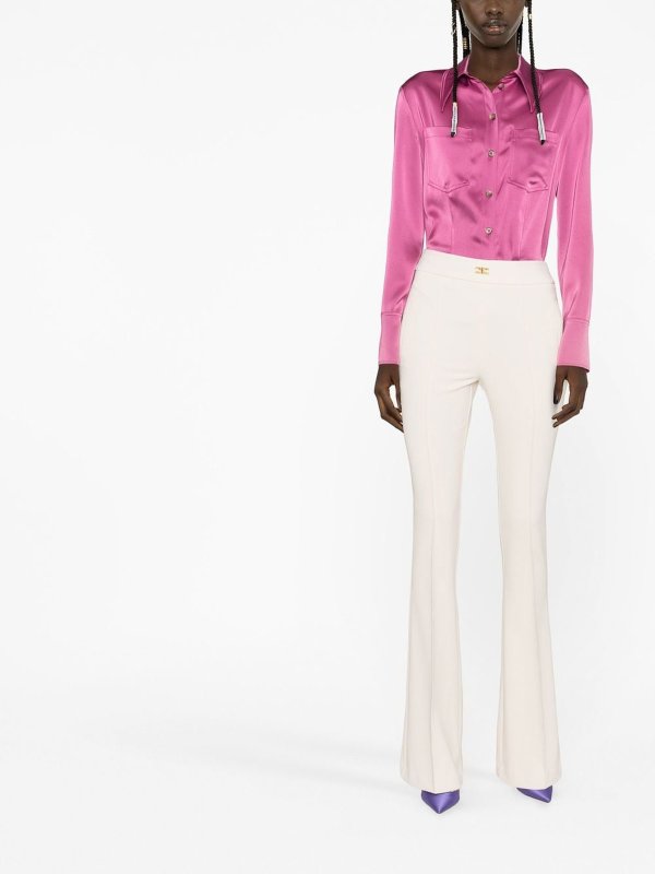 iKRIX ELISABETTA FRANCHI: カジュアルトラウザー - カジュアルパンツ - 白