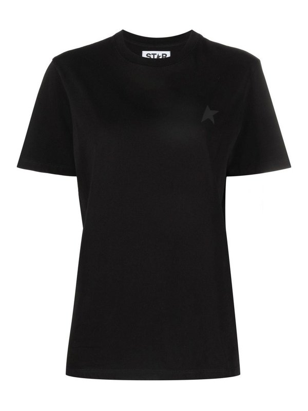GOLDEN GOOSE: t-shirt - T-shirt stampata con stelle