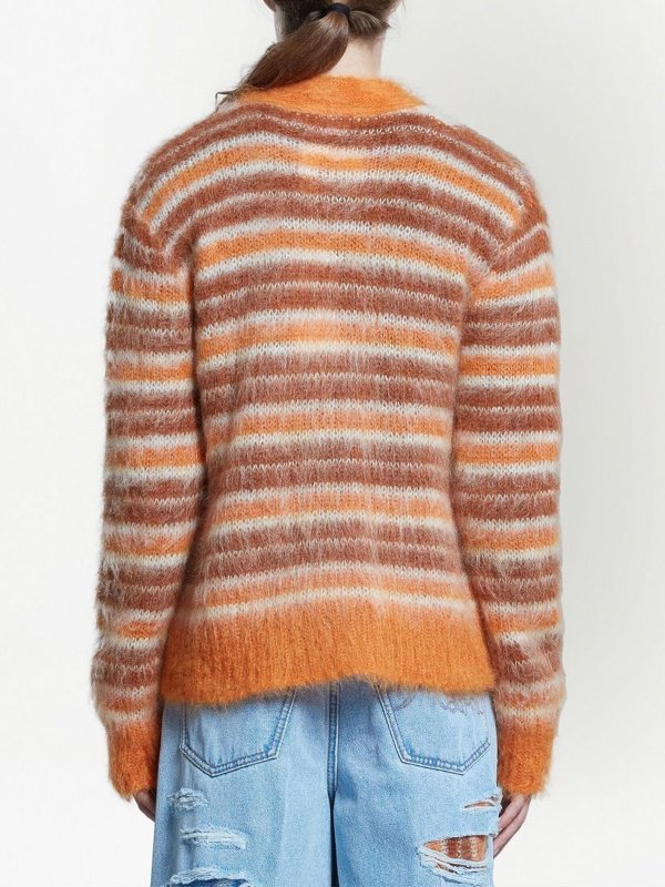 Buttoned striped cardigan shop online: Marni