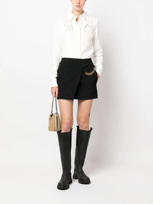 STELLA McCARTNEY: minigonne online - Gonna a portafoglio con mini catena Falabella