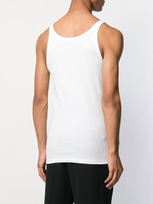 Cotton tank top shop online: DOLCE & GABBANA
