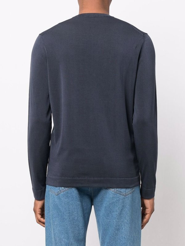 Dark grey cotton crewneck shop online: DRUMOHR