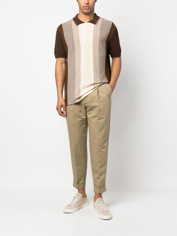 PT TORINO: casual trousers online - Cotton trousers with front pleats
