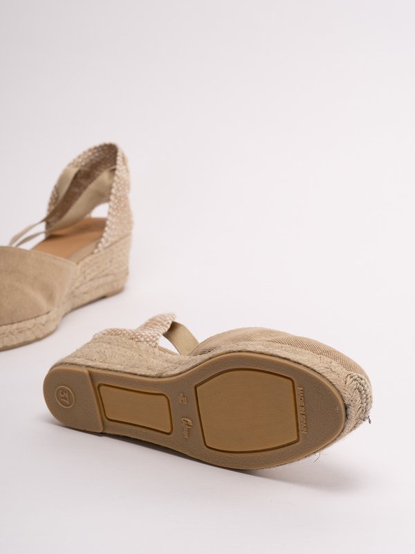 Carina espadrilles with wedge and laces shop online: CASTANER