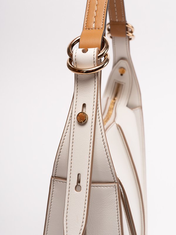 Luna bag in smooth leather and logo charm shop online: TOD