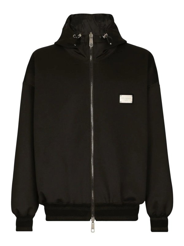 DOLCE & GABBANA: Vestes-rembourrees online - Blouson Rembourré - Noir