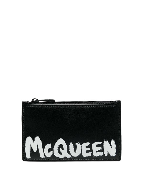 ALEXANDER MCQUEEN: wallets & purses - Leather logo wallet