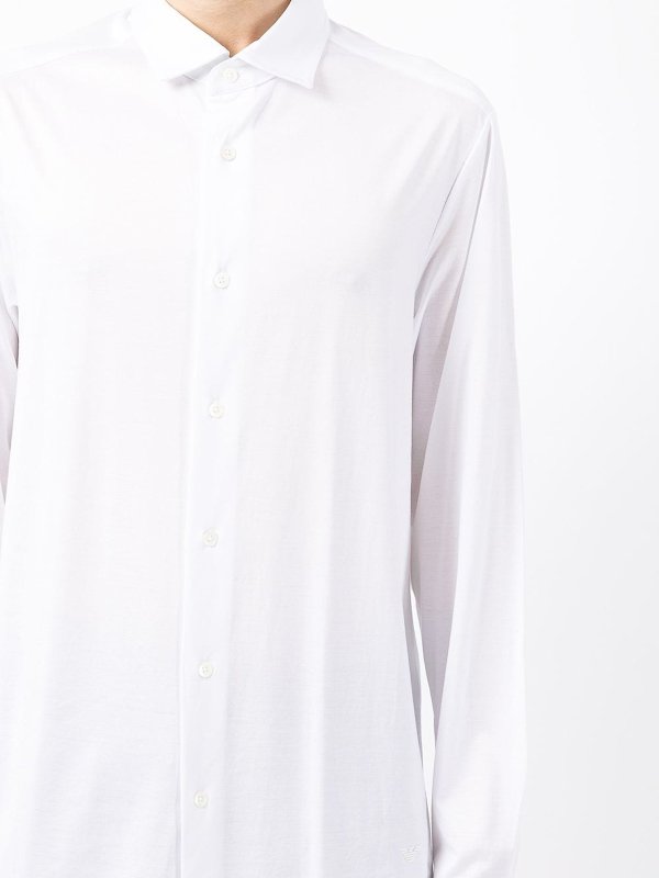 EMPORIO ARMANI buy online Camicia bianca in misto cotone
